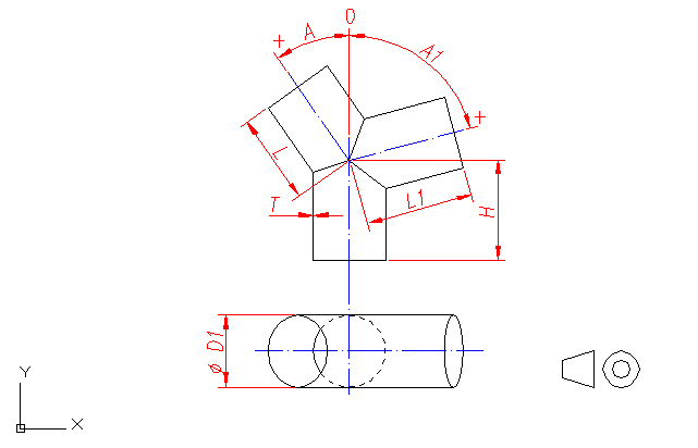 Pattern: Y - round - non-symmetric 