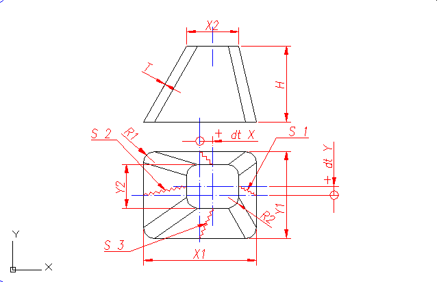 Pattern: transition - fillet rectangle - to - fillet rectangle - offset