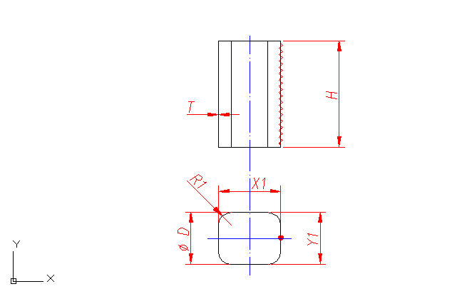 Pattern: cylinder - fillet rectangle 