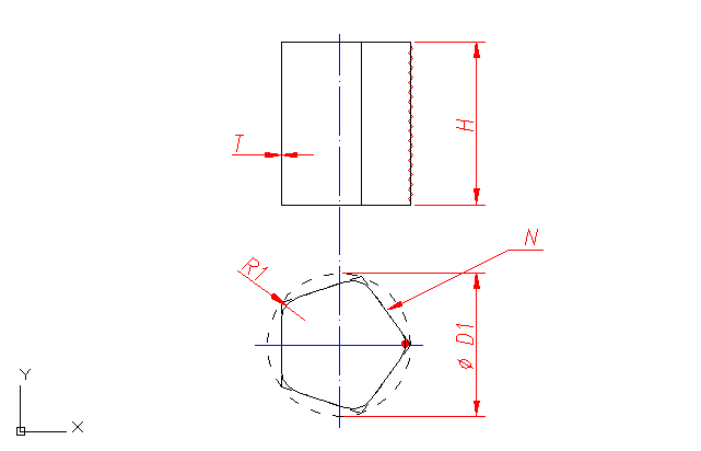 Pattern: cylinder - polygon 